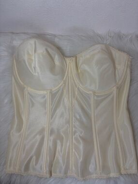 Dominique Ivory Strapless Bustier Corset